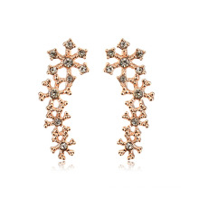 Incredible Gold Earring designs high quality 22k gold natural crystal stud earring